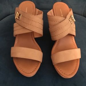 Nude Tommy Hilfiger wedge size 8